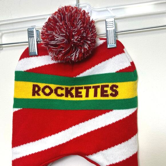 Rare Holiday Rockettes Toboggan Beanie Hat Winter Logo - Picture 3 of 6